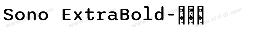 Sono ExtraBold字体转换